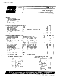 datasheet for 2SK1734 by SANYO Electric Co., Ltd.