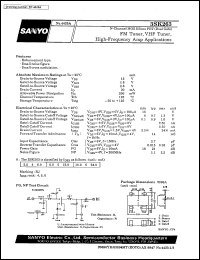 datasheet for 3SK263 by SANYO Electric Co., Ltd.