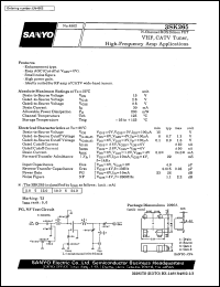 datasheet for 3SK265 by SANYO Electric Co., Ltd.