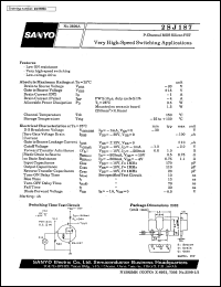 datasheet for 2SJ187 by SANYO Electric Co., Ltd.