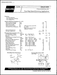 datasheet for 2SJ190 by SANYO Electric Co., Ltd.