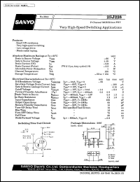 datasheet for 2SJ228 by SANYO Electric Co., Ltd.