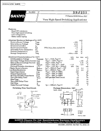 datasheet for 2SJ231 by SANYO Electric Co., Ltd.