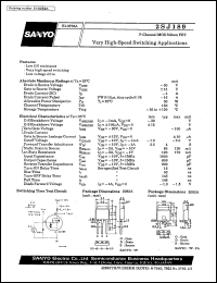 datasheet for 2SJ189 by SANYO Electric Co., Ltd.