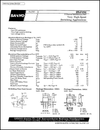 datasheet for 2SJ194 by SANYO Electric Co., Ltd.