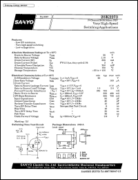 datasheet for 2SK2273 by SANYO Electric Co., Ltd.