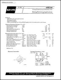 datasheet for 3SK248 by SANYO Electric Co., Ltd.