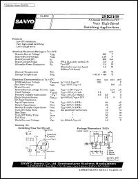 datasheet for 2SK2168 by SANYO Electric Co., Ltd.