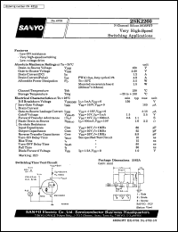 datasheet for 2SK2260 by SANYO Electric Co., Ltd.