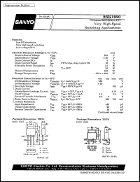 datasheet for 2SK1920 by SANYO Electric Co., Ltd.