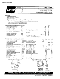 datasheet for 2SK1899 by SANYO Electric Co., Ltd.