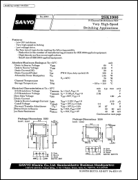 datasheet for 2SK1900 by SANYO Electric Co., Ltd.