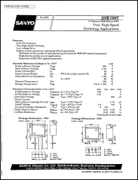 datasheet for 2SK1907 by SANYO Electric Co., Ltd.