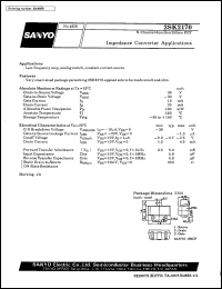 datasheet for 2SK2170 by SANYO Electric Co., Ltd.