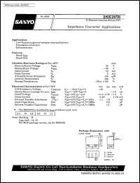 datasheet for 2SK2076 by SANYO Electric Co., Ltd.