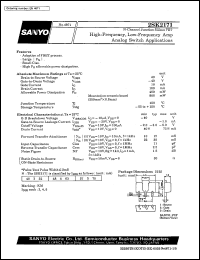 datasheet for 2SK2171 by SANYO Electric Co., Ltd.