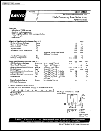 datasheet for 2SK2218 by SANYO Electric Co., Ltd.