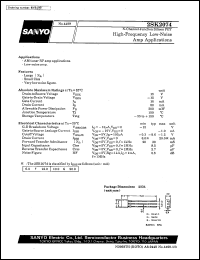 datasheet for 2SK2074 by SANYO Electric Co., Ltd.