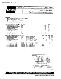 datasheet for 2SA1968 by SANYO Electric Co., Ltd.