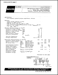 datasheet for 2SC3807 by SANYO Electric Co., Ltd.