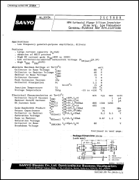 datasheet for 2SC3808 by SANYO Electric Co., Ltd.