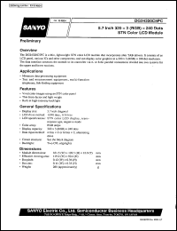 datasheet for DG24320C5PC by SANYO Electric Co., Ltd.