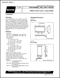 datasheet for LC361000AMLL-70X by SANYO Electric Co., Ltd.