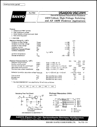 datasheet for 2SA1209 by SANYO Electric Co., Ltd.