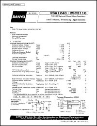 datasheet for 2SA1248 by SANYO Electric Co., Ltd.