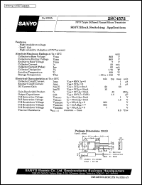 datasheet for 2SC4572 by SANYO Electric Co., Ltd.