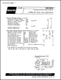 datasheet for 2SC2078 by SANYO Electric Co., Ltd.