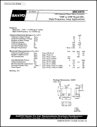 datasheet for 2SC5375 by SANYO Electric Co., Ltd.