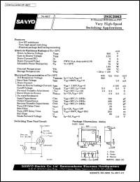 datasheet for 2SK2083 by SANYO Electric Co., Ltd.