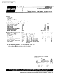 datasheet for 2SK445 by SANYO Electric Co., Ltd.