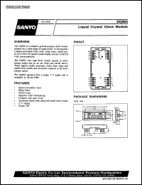 datasheet for DQ993 by SANYO Electric Co., Ltd.