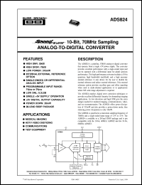 datasheet for ADS824E by Burr-Brown Corporation