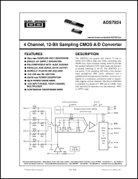 datasheet for ADS7824P by Burr-Brown Corporation