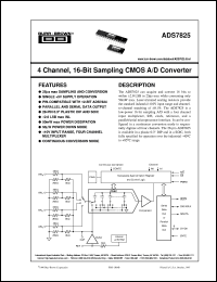 datasheet for ADS7825P by Burr-Brown Corporation