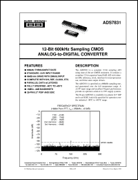 datasheet for ADS7831P by Burr-Brown Corporation