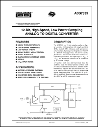 datasheet for ADS7835E/250 by Burr-Brown Corporation