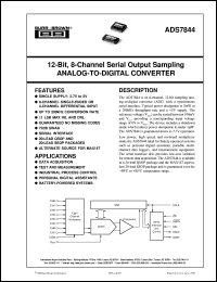 datasheet for ADS7844E by Burr-Brown Corporation