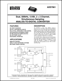 datasheet for ADS7861E/2K5 by Burr-Brown Corporation
