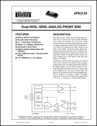 datasheet for AFE2124E/1K by Burr-Brown Corporation