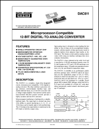 datasheet for DAC811AH by Burr-Brown Corporation