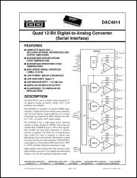 datasheet for DAC4814AP by Burr-Brown Corporation