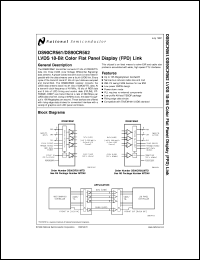 datasheet for DS90CR561MTD by 