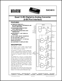 datasheet for DAC4815BP by Burr-Brown Corporation