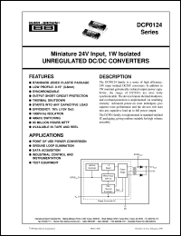 datasheet for DCP012415DP by Burr-Brown Corporation
