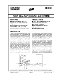 datasheet for DDC101U by Burr-Brown Corporation