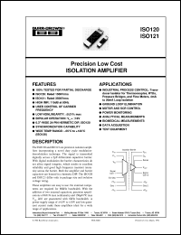datasheet for ISO120G by Burr-Brown Corporation